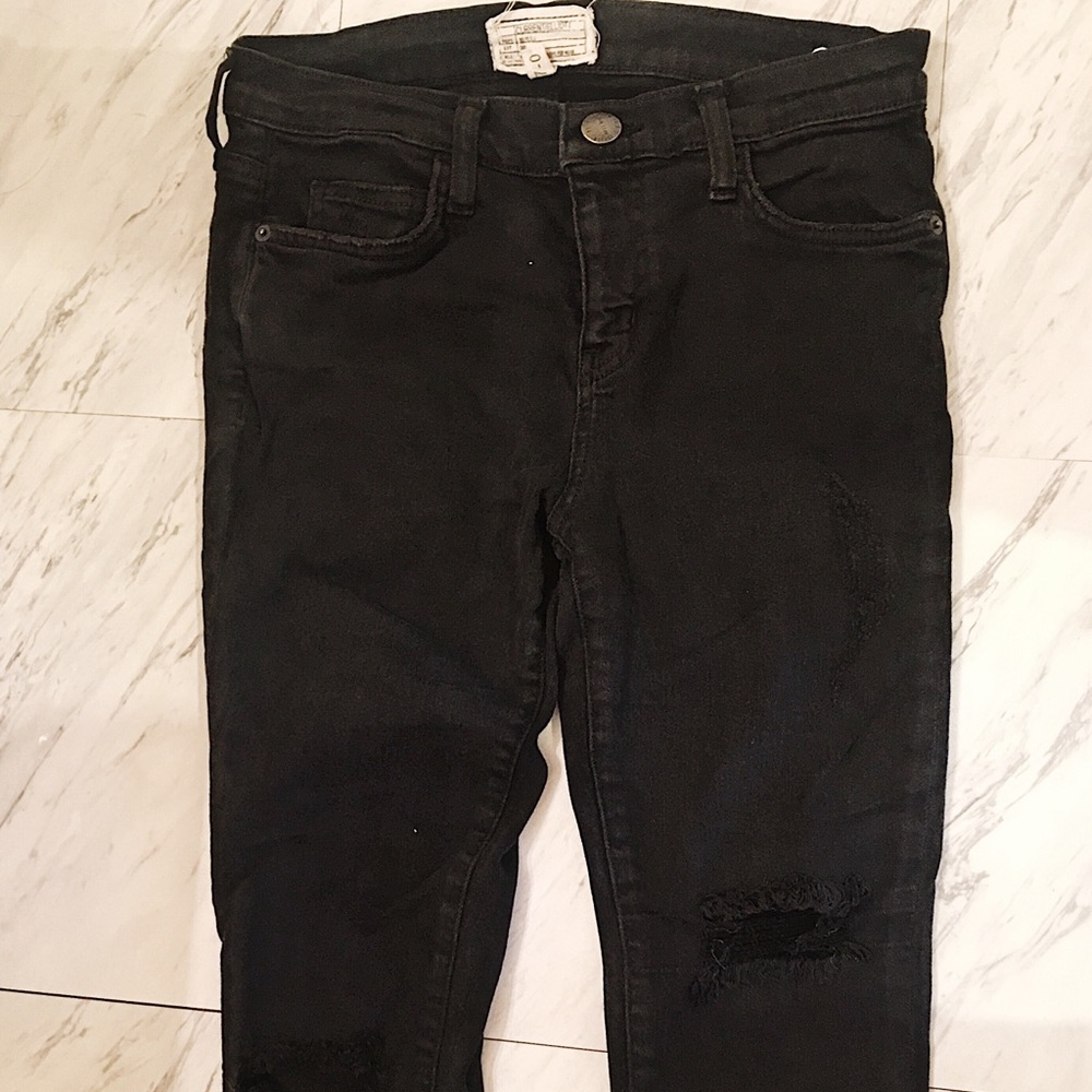 Current/Elliot Black Skinny Jeans
